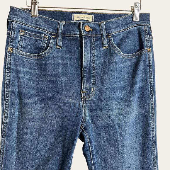 Madewell 10” Roadtripper High Rise Raw Hem Skinny Jeans Size 28 - Picture 2 of 6